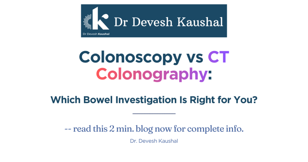 Colonoscopy vs CT Colonography
